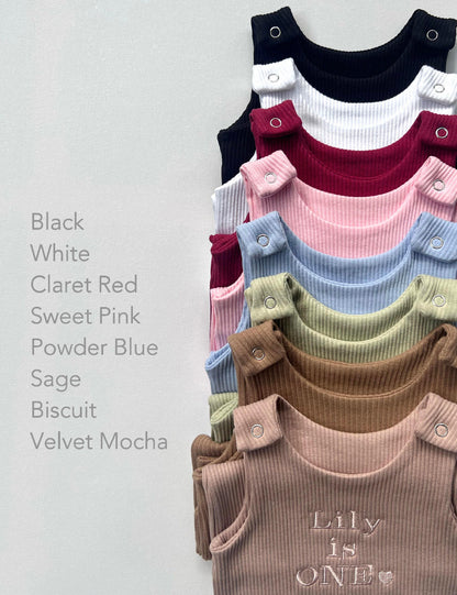 Ribbed Dungarees- DESIGN